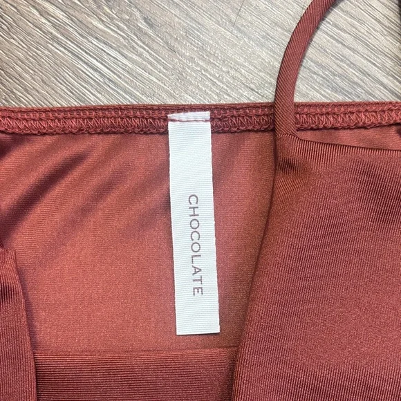 Chocolate Rust Brown Bodysuit - Picture 2 of 5